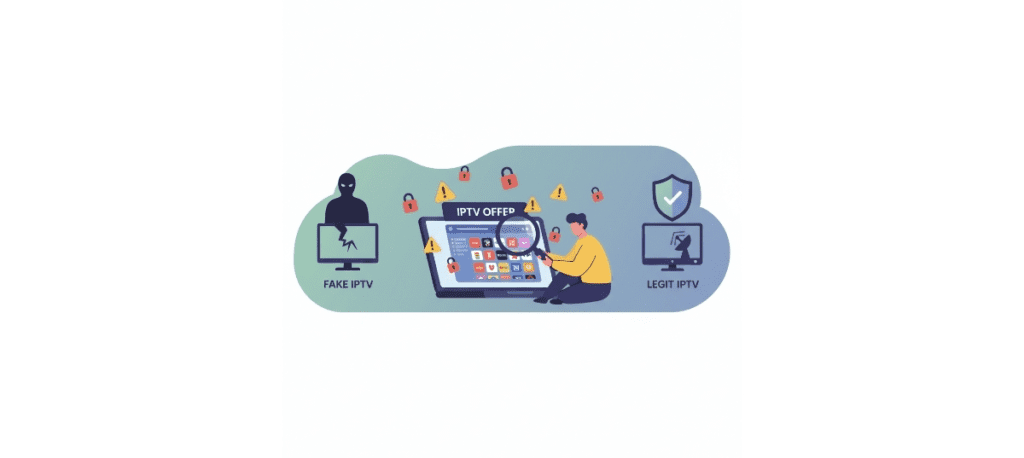 Infographic fake legit IPTV services